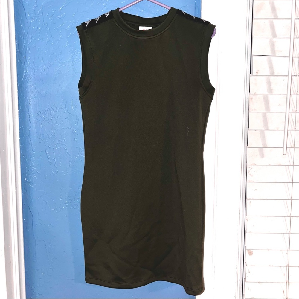 Kappa Olive Green Sporty Sleeveless Dress - M NWT